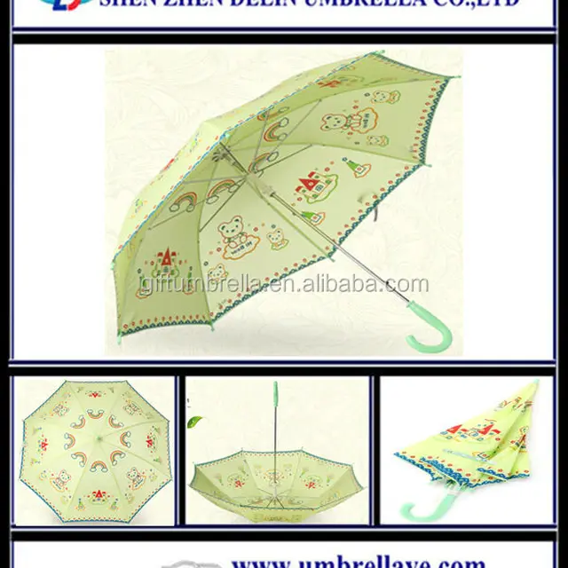 all cartoon rainbow printed umbrella, gift items for children