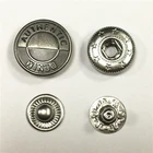 Factory wholesale metal button snaps for leather bracelet, custom metal snap button, metal press stud buttons