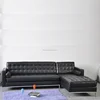 modern living room classic replica leather pu Knoll corner sofa