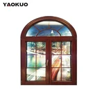 Garden soundproof arch half circle arch window design