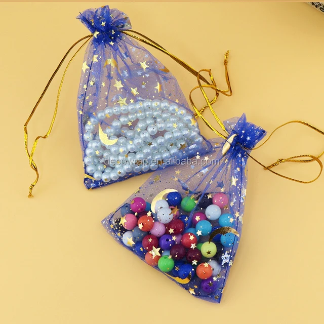 star organza gift bag