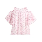 BK-1 fashion korean women and ladies blouse top summer blouses models for summer lady and women