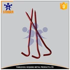 Factcory Direct! 7" Outdoor Camping Trip Hiking 7075 Aluminum Alloy Shape Round Tent Pegs Stakes Nail Red