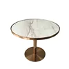 Golden marble reception round table