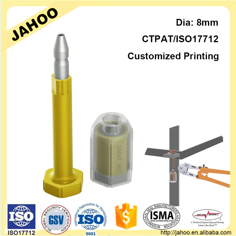 Iso17712 One Time Use Bolt Seals Containers Lock,Containers Bolt Seals