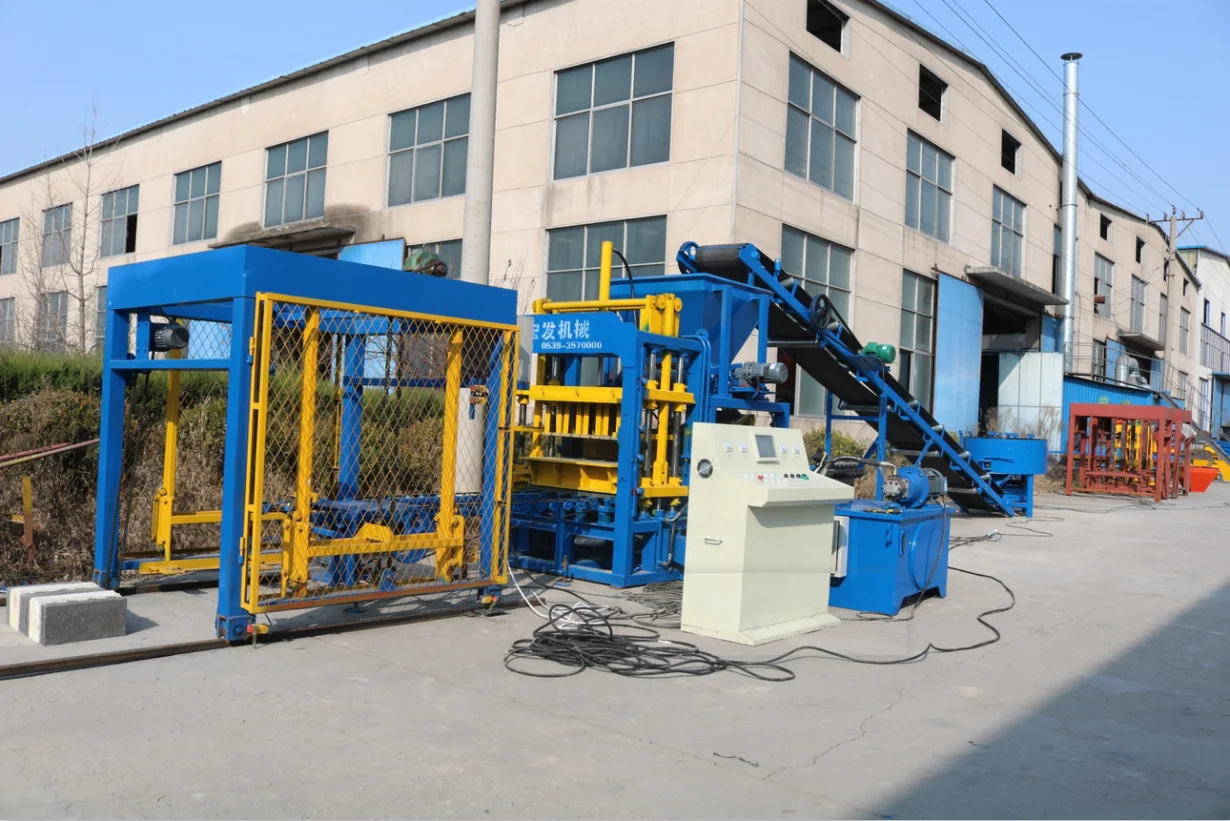 New Model QT4-15S fully automatic hydraulic concrete block machine in Philippines