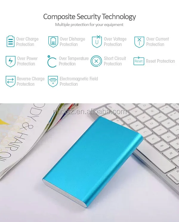 2016 innovative product newest fashionable high capacity Aluminium portable power bank 16000mah made in China - ANKUX.COM