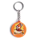 Orange Lovely Fox Personalized Keychain Pvc Key chain