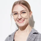 Fashion design glasses transparent eyeglasses big round frames optical sunglasses