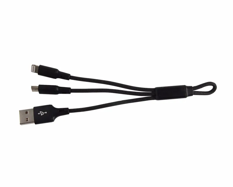 BSCI Shenzhen Factory 3 in 1 Flat usb charger cable android, Type C - ANKUX.COM