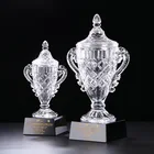 Custom design crystal cup trophy award for sports reward