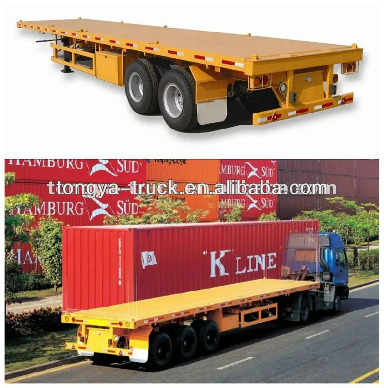 New Cheap Flat Bed Semi Trailers