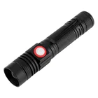 Bright T6 LED Zoomable Torch rechargeable led emergency flashlight with Pen Clip