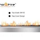 Inno living fire 1.2 M stainless steel chiminea outdoor fireplace