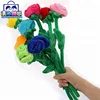 New Promotion Stuffed Rose Flower Plush Flower With Bendable Stems Toy With Low Price