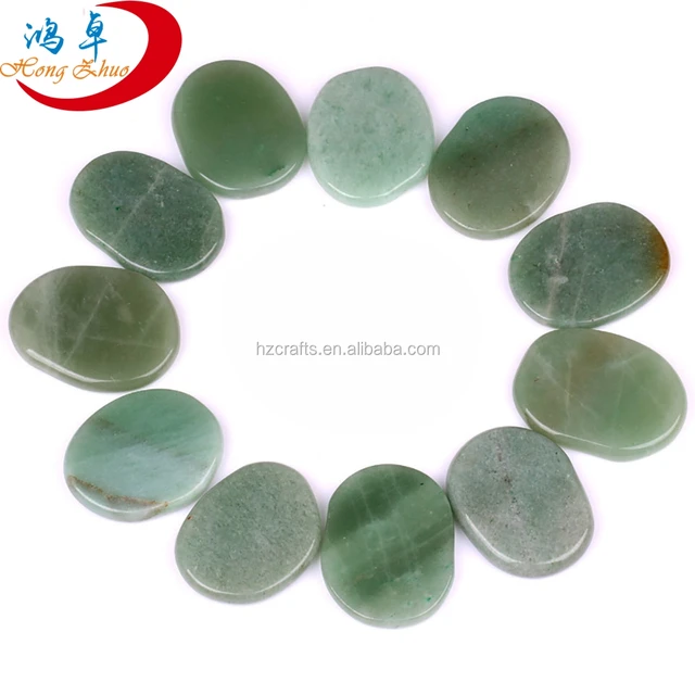 wholesale natural semi-precious stone words pocket palm stone