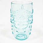 hot-selling color custom plastic carved flower drinking cup