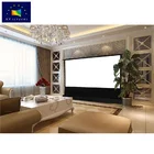 XYSCREEN Floor Rising Commercial Portable Electric Projector Screen Home Theater Intelligent Motorized Projection Screen