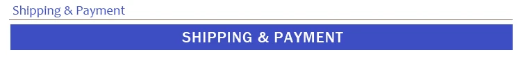 Shipping & Payment