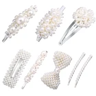 Factory Wholesale Price Most Popular Products 8 Styles Pearl Hair Clip Trendy 2019