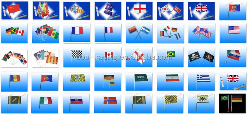 bob trading Polyester Hand flag made in china malaysia hand flag