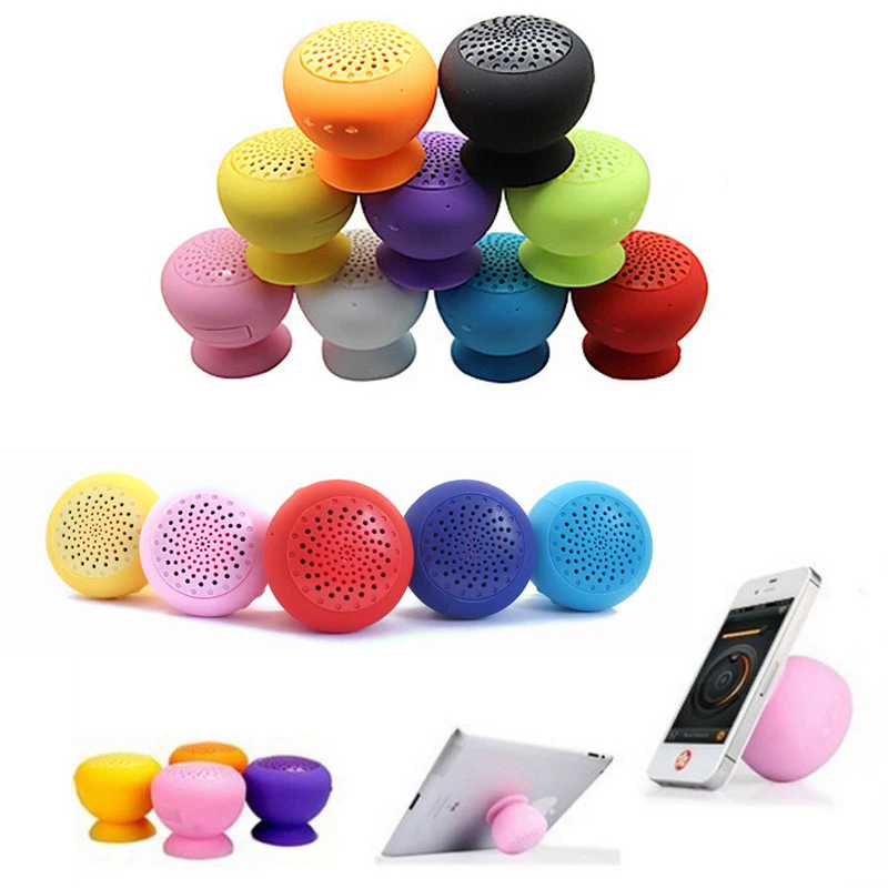 Silicon Mushroom Portable Mini Speaker, Bathroom Portable Bluetooth Speaker - ANKUX.COM