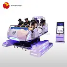 Cool Spaceship Shape 6 Seats 9D Vr Motion Simulator 4 dof Game Machines 9D Cinema Virtual Reality Chair Equipment