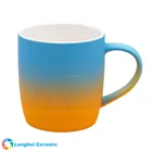 12oz Cute great gift custom spray gradient color gorgeous ceramic soft touch coffee mug