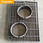 Factory high quality hot-dip galvanized serrated steel grating project in Singapore