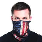 100% Microfiber Polyester Multifunction Custom Country Flag Bandana