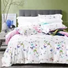 premium 100% cotton queen size home textile 4pcs butterfly bedding sets reactive printing