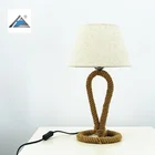 Retro Simple Hemp Rope Table Lamp Nordic Industrial Bedroom Lampshade Bedside Desk Lamp Lamp Sweet Table Lights