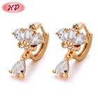 Wholesale Dubai Gold Jewelry 18K Gold Earrings Fantasy Gold Magnetic Earrings