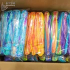 Performance Dance Stage Performance Chinese 1.8M Bamboo Silk Fans Colorful Belly Dance Fans Veils
