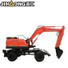 7Ton JGM9085LN-8 Cheap Mini Telescopic Boom Wheel Excavator For Sale