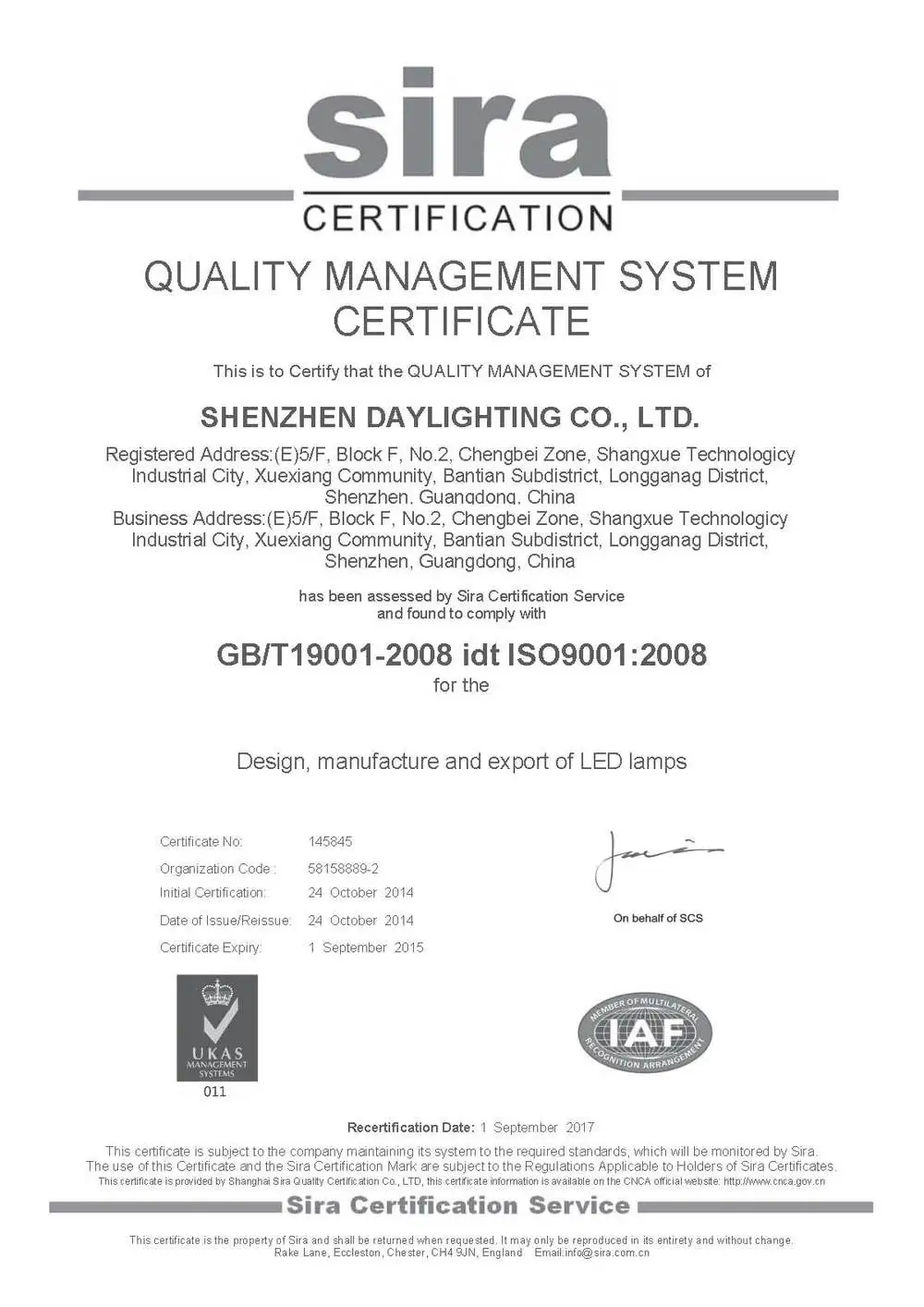 ISO9001 145845-EN