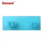 ABS Plastic 2 Position Tool Organizer Garden Storage Shelf Wall Mount Mop Broom Holder