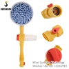 Hand use water flow car wash brush