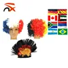 Wholesale Custom National Flag Color Football Fan Wig Items