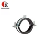Quick Release Adjustable Black Rubber Lined Pipe Clamp