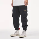 Mens Cargo Pants Multi-pocket Straight Trousers Japan Street Style Loose Cotton Trousers