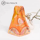 Personalized Own Design Formal Orange Silk Scarf
