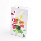 Custom Recycled Durable Colored Shopping Kraft Paper Bag With Print Logo