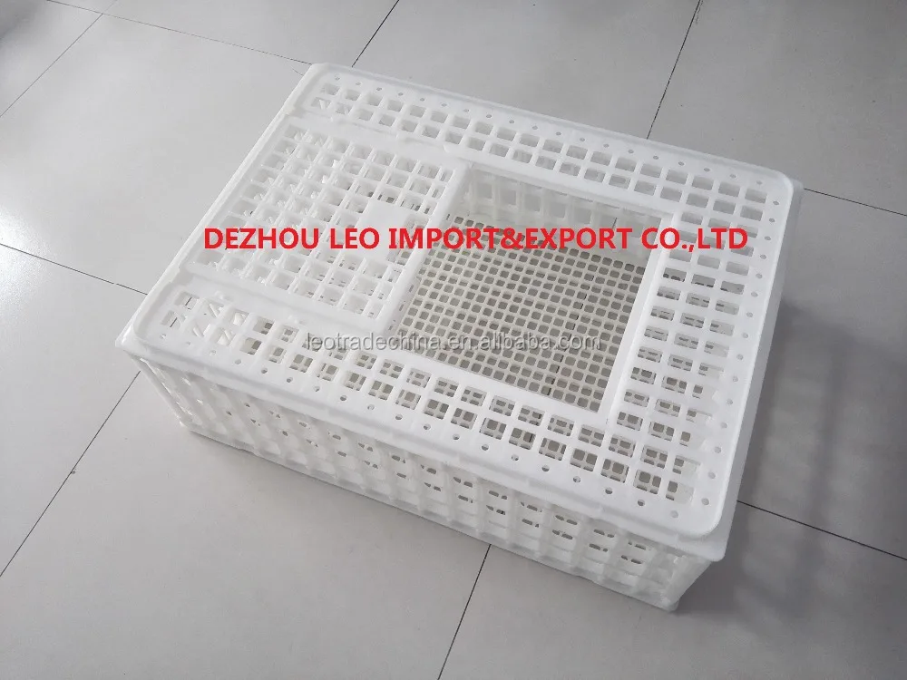 high quality plastic cage crate cage for chicken quail duck goose bird transportation