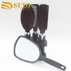 4Pcs comb mirror set women ladies professional salon plastic mirror comb set