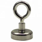 N38 PMB - D25 Strong neo pot magnet with eyelet for hanging