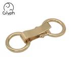 High quality metal clip front clip closure buckle double ring belt buckle