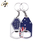 zinc alloy bottle opener keychain/metal custom logo keychain