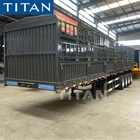 4 Axle Sidewall Semi Trailer Cargo Ship Side Wall Semi Trailer In Truck Trailer