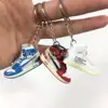 Dropping AJ1 OFF-WHITE 3D sneaker keychain shoe free shipping for nike/air jordan